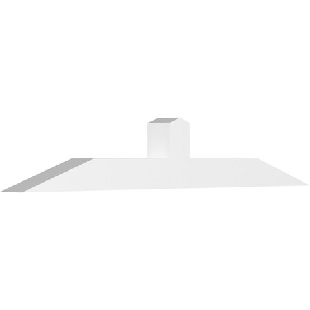 Ekena Millwork Portland Architectural Grade PVC Gable Bracket, 84"W x 14"H x 6"D x 6"F, 4/12 Pitch GBP084X14X0606POR00